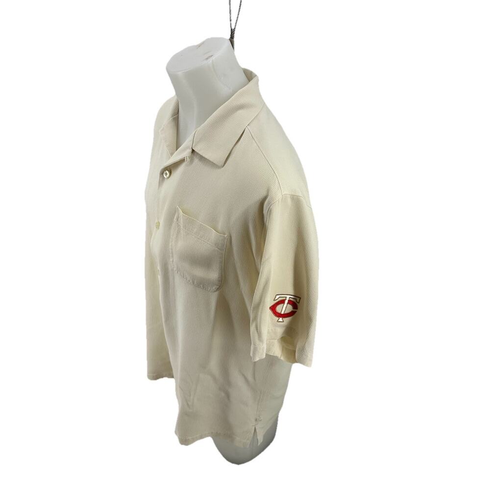Tommy Bahama L Men Twins Baseball Paradise Sliders Silk Button Up Shirt 14-130 - Picture 3 of 10